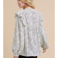 Jodifl Long Sleeve Printed Top
