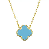 Lily Nily Turquoise Clover Necklace