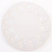 Deviled Egg Platter Antique White