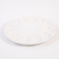 Deviled Egg Platter Antique White