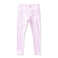 Swoon Kids Pink Gingham Active Leggings
