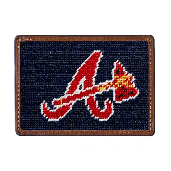 Smathers & Branson Atlanta Braves Needlepoint Card Wallet