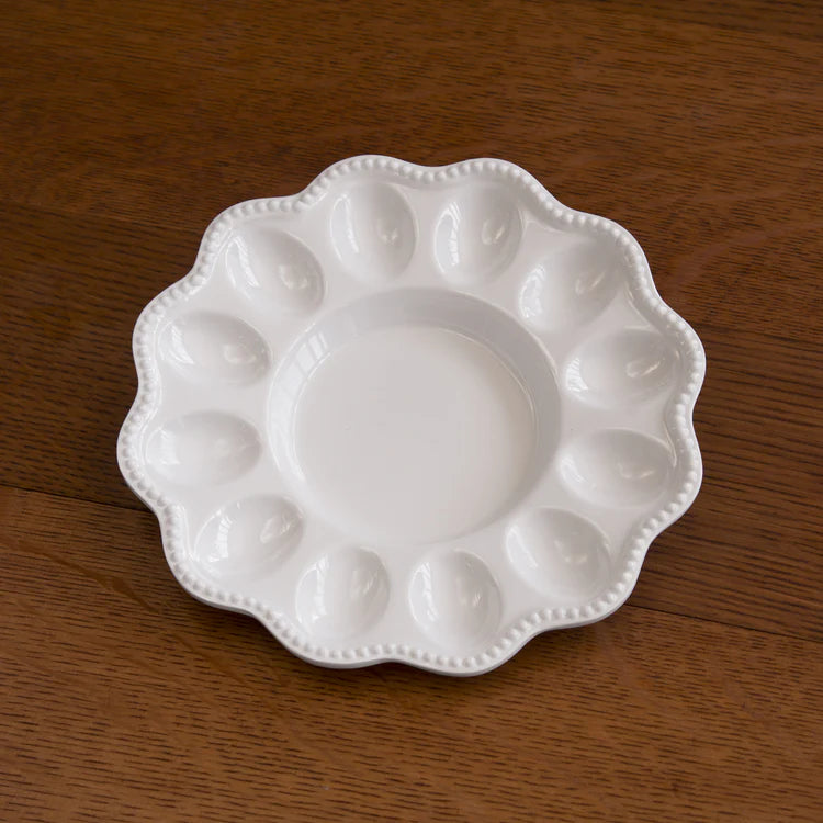 Beatriz Ball VIDA Alegria Deviled Egg Platter - White