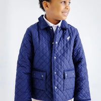 Beaufort Bonnet Caldwell Quilted Coat Nantucket Navy Palmetto Pearl