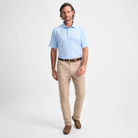 GenTeal Heritage Blue Club Pinstripe Performance Polo