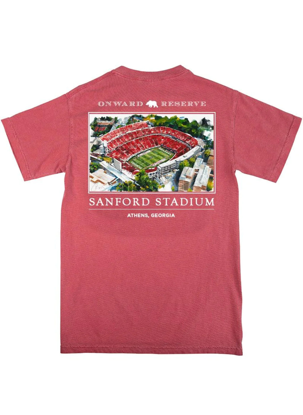 Onward Reserve Lewis Sanford Stadium Short Sleeve Tee-Red