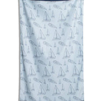 Set Sail Giant Beach Towel Light Blue/Navy