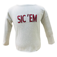Sic' Em Striped Sweater