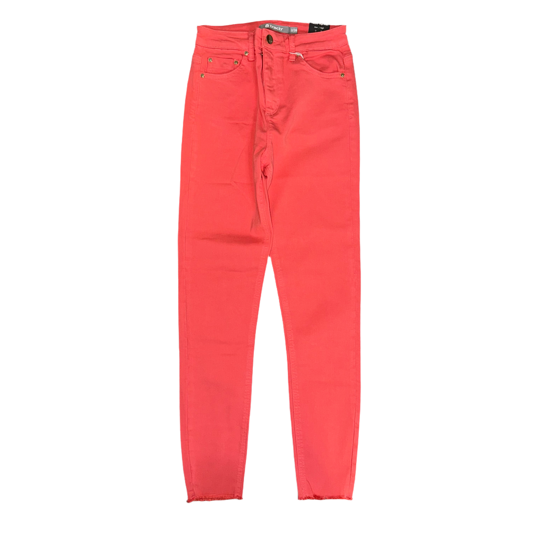 Tractr Jeans Mona High Rise - Sugar Coral