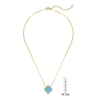 Lily Nily Turquoise Clover Necklace