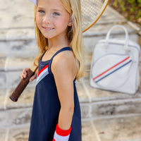 Beaufort Bonnet Prepletic Little Miss Tennis Dress - Nantucket Navy, Richmond Red, Worth Avenue White and Beale Street Blue