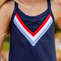 Beaufort Bonnet Prepletic Little Miss Tennis Dress - Nantucket Navy, Richmond Red, Worth Avenue White and Beale Street Blue