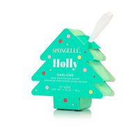 Spongelle' Holiday Tree Ornament Body Wash Infused Buffer Holly-Garland