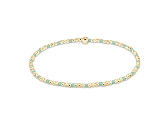 Enewton Egirl Hope Sincerity Pattern 2mm Bead Bracelet - Mint