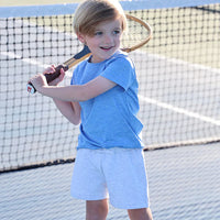 Beaufort Bonnet Prepletic Carter Crewneck - Sunrise Blvd (Heathered)/Worth Ave White