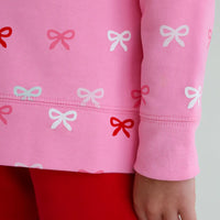 Beaufort Bonnet Cassidy Comfy Crewneck - Bitty Bows/Hamptons Hot Pink