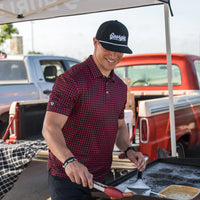 Burlebo Performance Polo - Georgia Black & Red