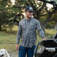 Burlebo Performance Hoodie - Tiger Stripe Camo/Wetland