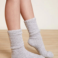 Barefoot Dreams Cozy Chic Youth Socks Ocean White