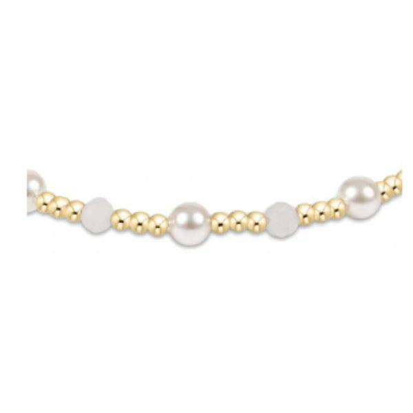 Enewton Pearl Sincerity Pattern 4mm Bead Bracelet - Moonstone