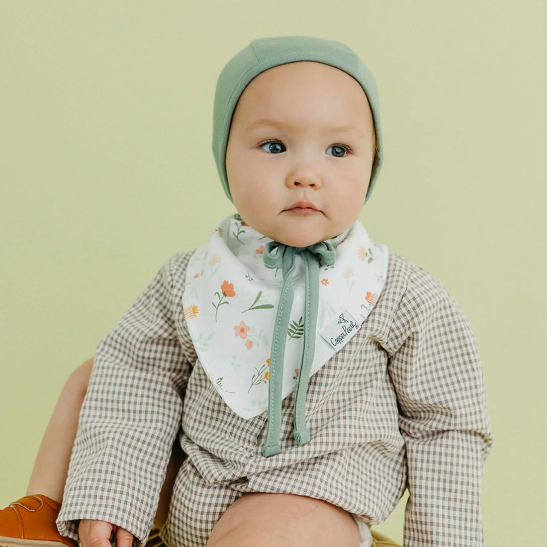 Copper Pearl Baby Bandana Bib Set - Goosie