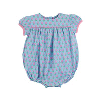 Beaufort Bonnet Blythe Bubble - Holly Hills Hand Block/Hamptons Hot PInk