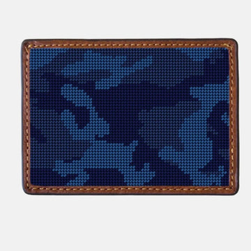 Smathers & Branson Navy Camo Card Wallet