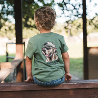 Burlebo Youth Mallard Camo Dog Short Sleeve Tee