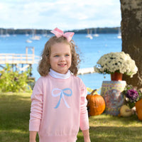 Beaufort Bonnet Isabelle's Intarsia Sweater - Palm Beach Pink/Bow