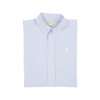 Beaufort Bonnet Dean's List Dress Shirt Oxford Blue Stripe /Worth Avenue White
