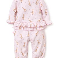 Kissy Kissy Sophie La-Giraffe Print Playsuit Pink