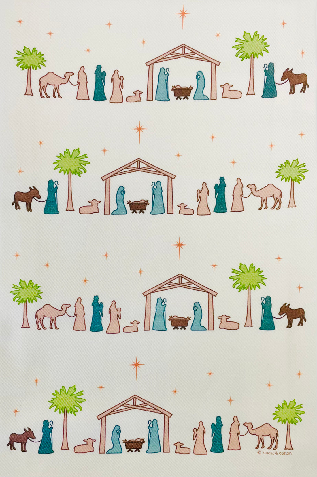 Coast & Cotton Hand Towels - Nativity