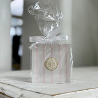 Striped Acrylic Block with Cross Intaglio