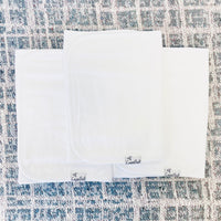 Copper Pearl Burp Cloth Set-White