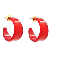 Zenzii Chunky Acrylic Earrings - Green