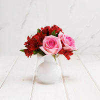 Vietri Hibiscus White Bud Vase