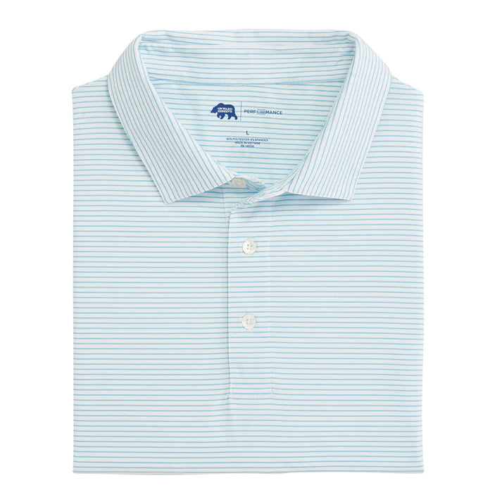 Onward Reserve Birdie Stripe Perf Polo-Cabana Blue