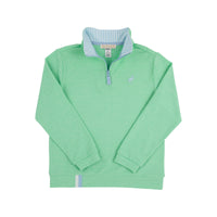 Beaufort Bonnet Prepletic Hayword Half Zip - Grace Bay Green/Beale St. Blue Stripe