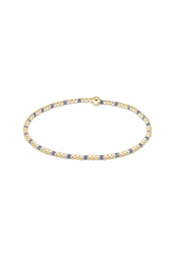 Enewton Hope Sincerity Pattern 2mm Bead Bracelet - Bright Blue