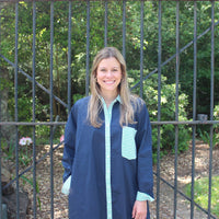 Caryn Lawn Lindsey Dress Navy