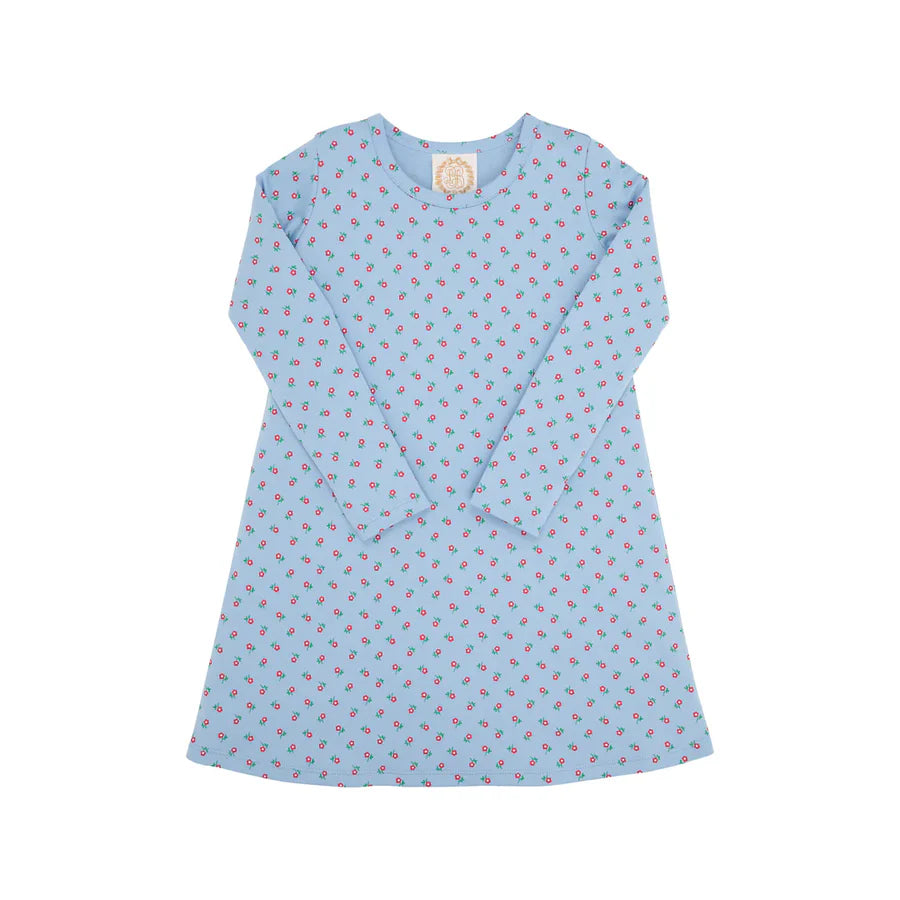 Beaufort Bonnet Long Sleeve Polly Play Dress Barrington Blue Midway Micro Floral