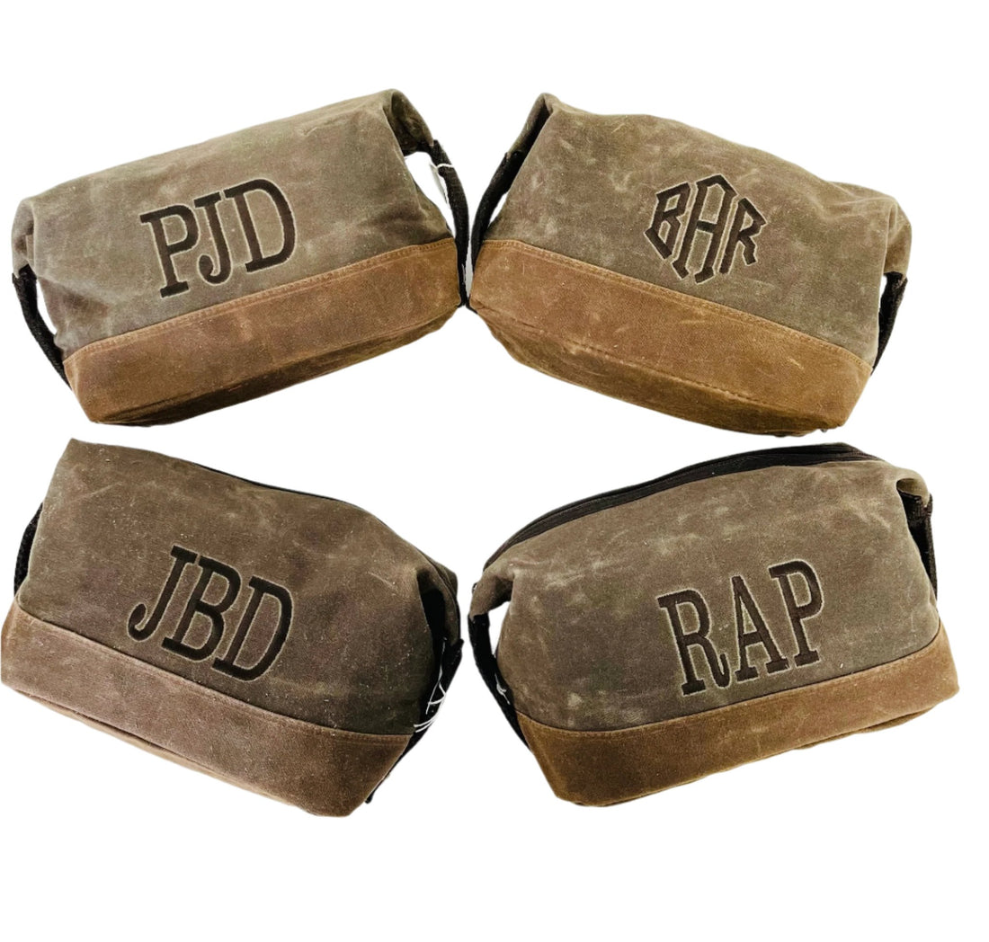 CB Station Waxed Top Zip Dopp Kit