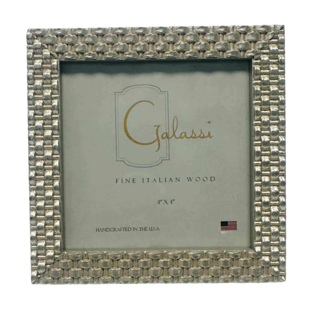 Galassi 4x4 Weave Picture Silver Frame