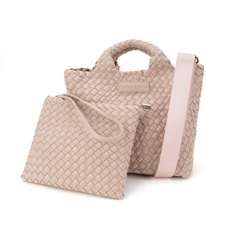 Parker & Hyde Woven Mini Tote - Petal