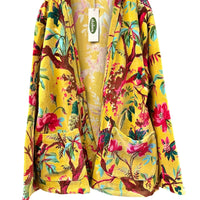 Dolma Mustard Velvet Fabric Jacket
