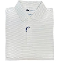 Onward Reserve Birdie Stripe Performance Polo- Mirage Grey