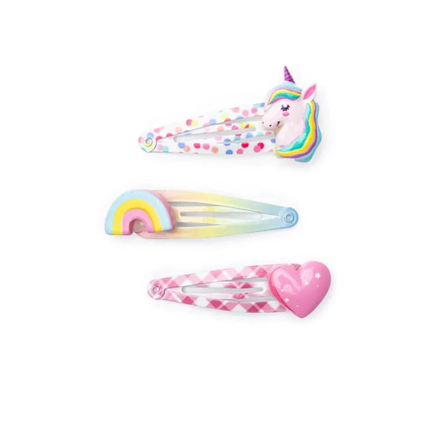 Great Pretenders Unicorn Cutie Hairclips 3pc set