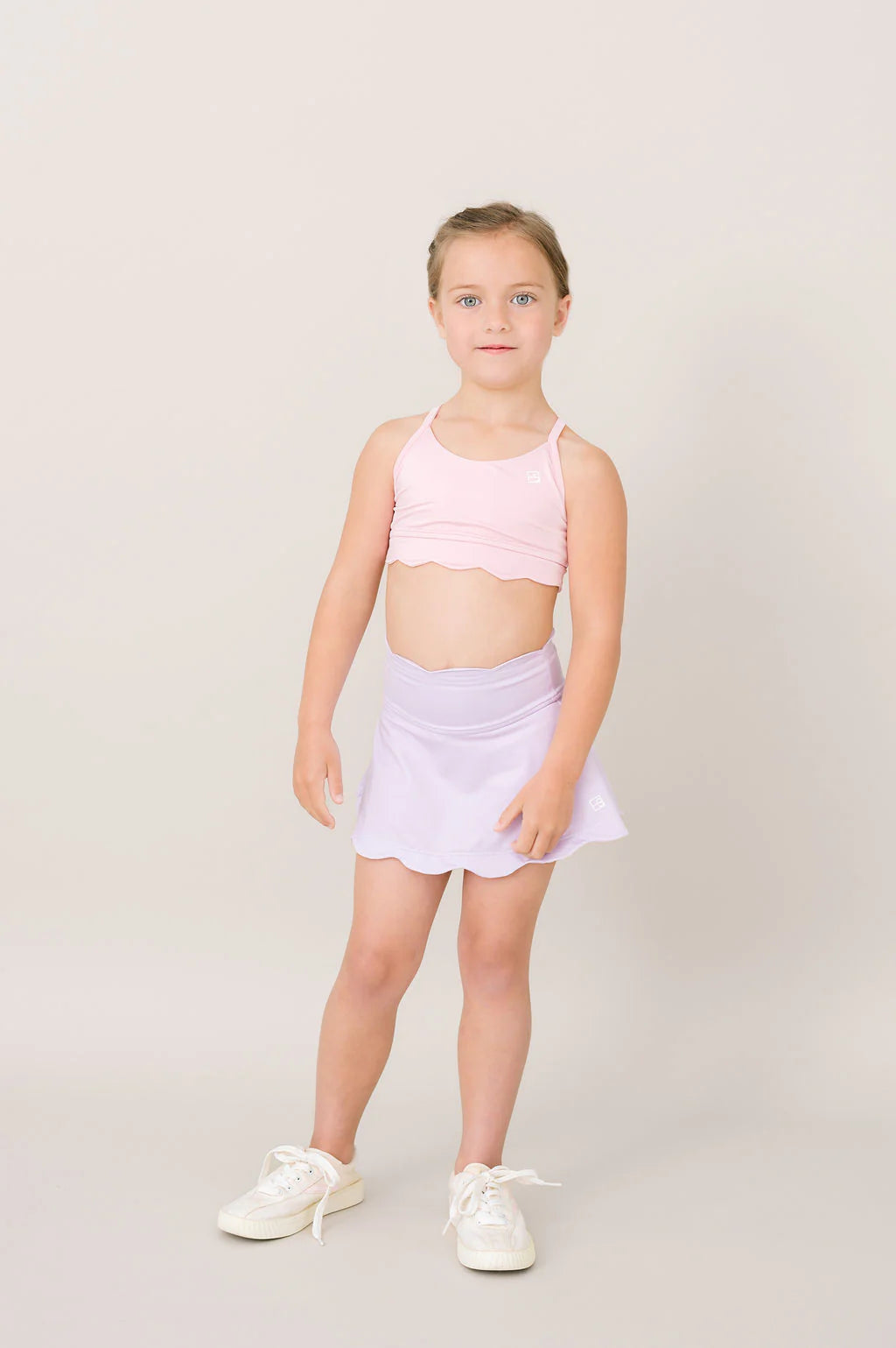 Set Fashion Zoe Scallop Skort - Petal Purple and Cotton Candy Pink
