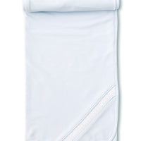 Kissy Kissy Charmed Blanket w/ Hand Smocking Light Blue