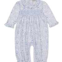 Kissy Kissy Delicate Blooming Bows Playsuit - Light Blue